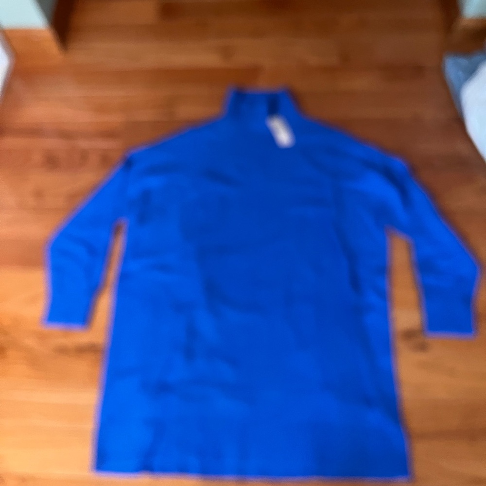 Express Vibrant Blue Knit Top Medium